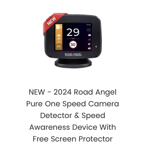 NEW 2024 Road Angel Pure One speed camera detector & speed awareness device