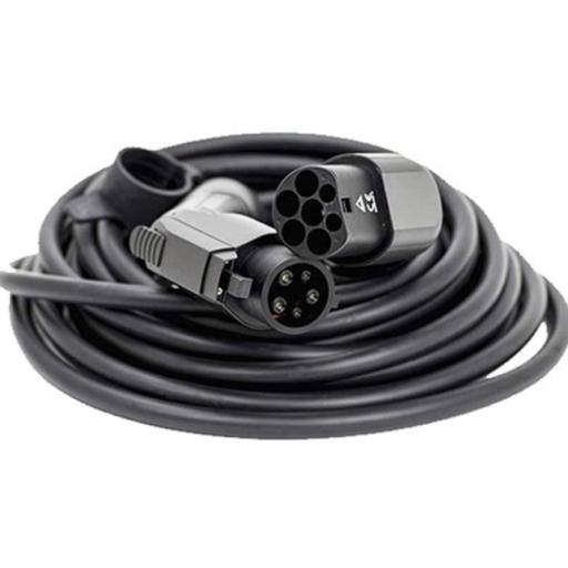 Electric Vehicle Charging Cable - 5M Type 2 to 13A 3 pin plug