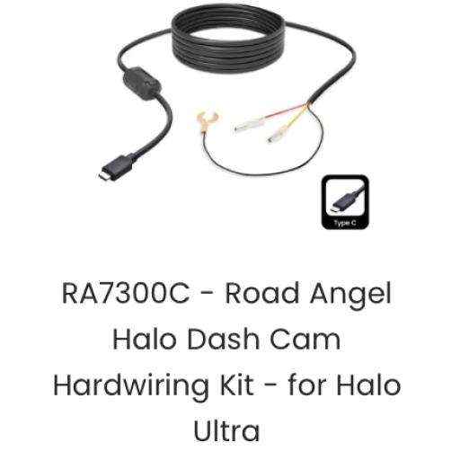 Road Angel Halo Dash Cam Hardwiring Kit - for Halo Ultra RA7300C