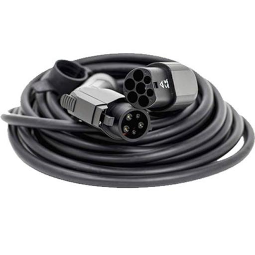 Electric Vehicle Charging Cable  - 5M 32A Type 2 to Type 1